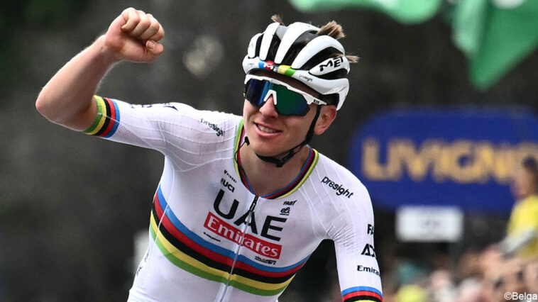 exploits de Pogacar 7 découvrez l'univers de tadej pogačar, le prodige slovaque du cyclisme moderne. suivez ses exploits, ses victoires emblématiques et son ascension fulgurante dans le peloton international. plongez dans l'envers du décor de sa carrière exceptionnelle et admirez son talent impressionnant sur les routes du tour de france.
