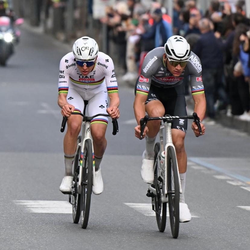 suivez la classique milan-san remo 2024 avec les performances captivantes de tadej pogačar et mathieu van der poel, deux stars du cyclisme mondial.