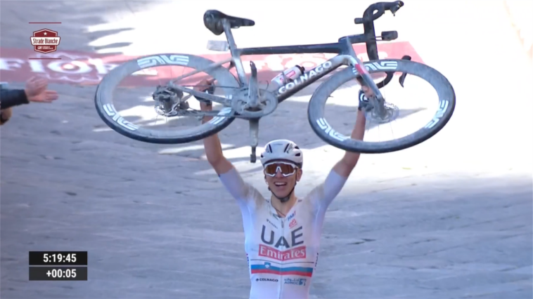 tadej pogačar s'impose avec maîtrise lors de l'étape de la cipressa, affichant une performance exceptionnelle et renforçant sa position au classement.